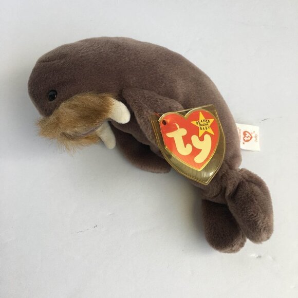 Vintage Beanie Baby Stuffed Toy Plush Animal - Jolly Walrus 1996 - Picture 2 of 5